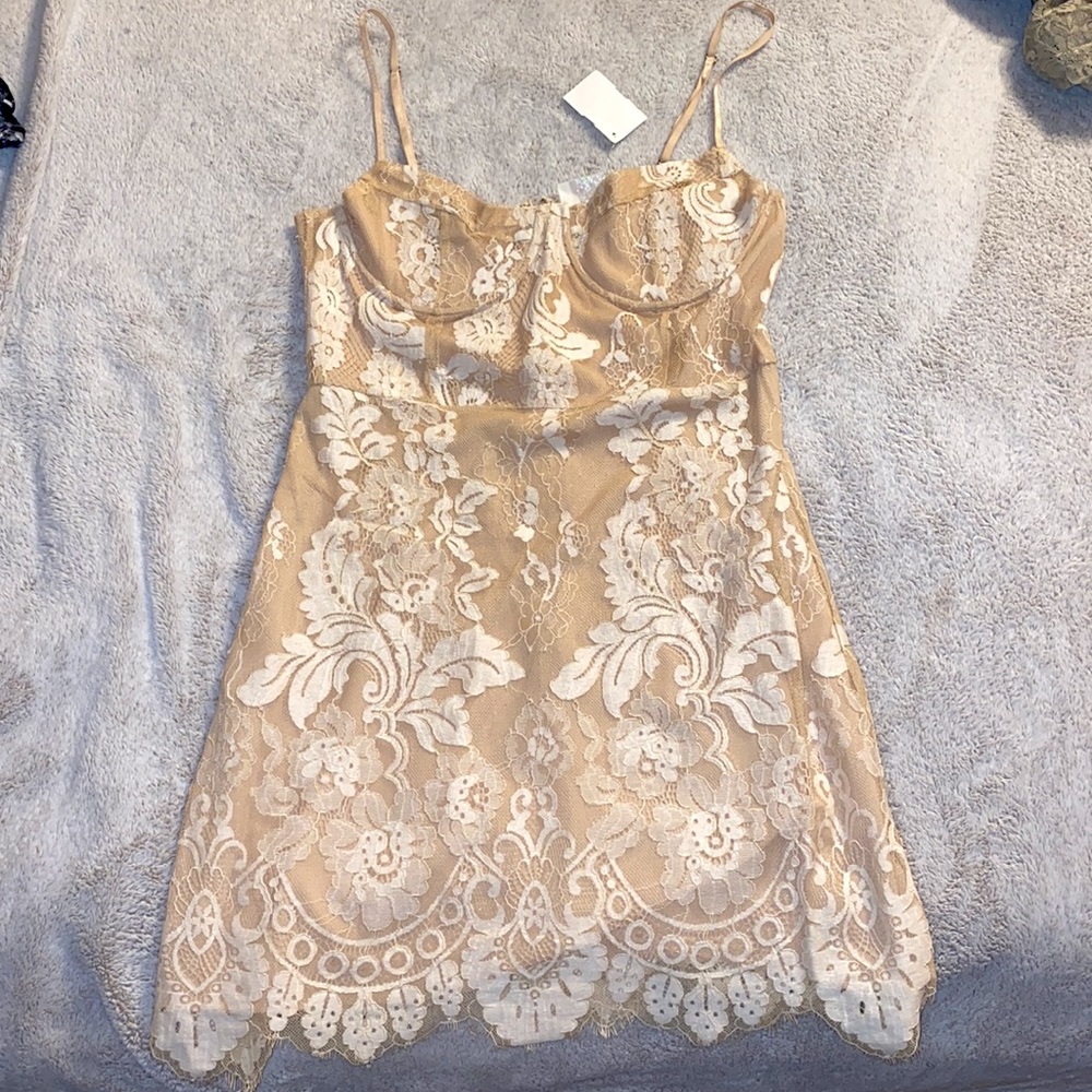 Lace Spaghetti Strap Dress